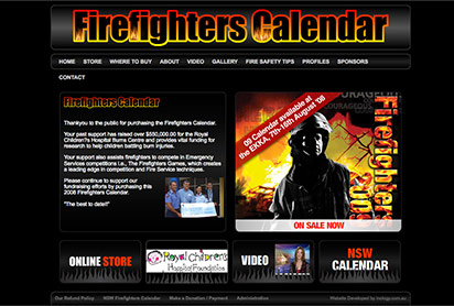 Self-Editing Website for Firefighters Calendar