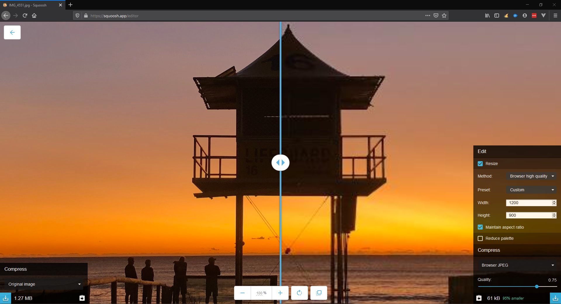 Reducing Image Size for your Website with Squoosh