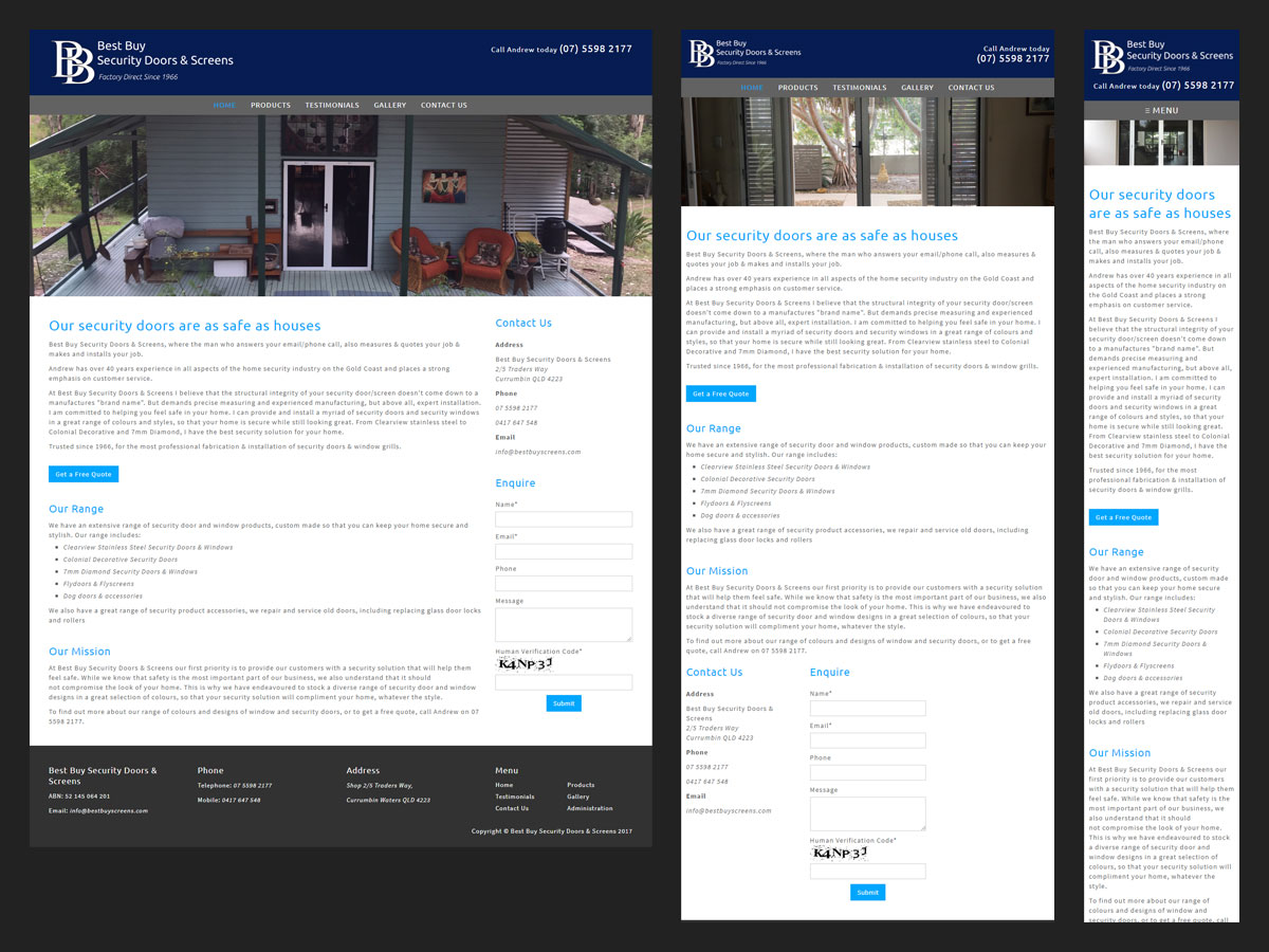 Best Buy Security Doors & Screens